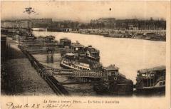 Carte postale ancienne La Seine à Austerlitz
                                                                     à Paris 5e
                                