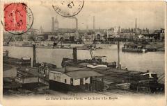 Carte postale ancienne La Seine à la Râpée
                                                                     à Paris 13e
                                