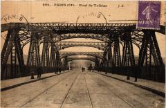Carte postale ancienne Pont de Tolbiac
                                                                     à Paris 13e
                                