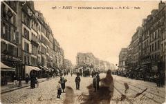 Carte postale ancienne Faubourg Saint-Antoine
                                                                     à Paris 12e
                                