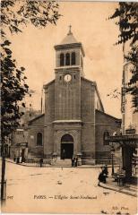 Carte postale ancienne L'Eglise Saint-Ferdinand
                                                                     à Paris 17e
                                