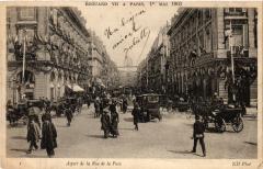 Paris 2e-Aspect de la Rue de la Paix à Paris 2e