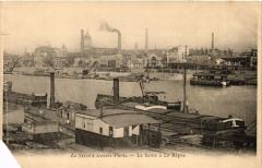 Carte postale ancienne La Seine à la Râpée
                                                                     à Paris 13e
                                