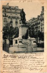 Carte postale ancienne Statue de F.-V. Raspail
                                                                     à Paris 14e
                                