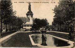 Paris 10e - La Place et la Statue de la Republique à Paris 10e