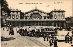 Carte postale ancienne Gare de l'Est
                                                                     à Paris 10e
                                