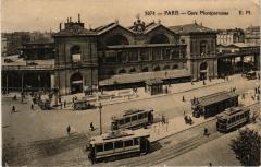 Carte postale ancienne Gare Montparnasse
                                                                     à Paris 6e
                                