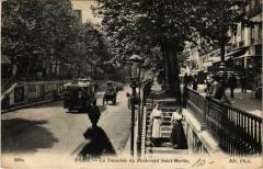Paris 10e - La Tranchee du Boulevard Saint-Martin à Paris 10e