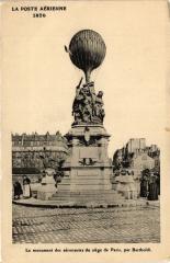 Le monument des aéronautes du siège de Paris à Paris 17e