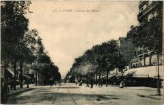 Carte postale ancienne Avenue du Maine
                                                                     à Paris 14e
                                