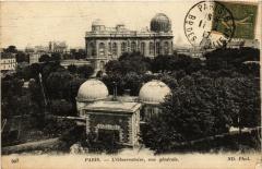 Carte postale ancienne L'Observatoire, vue générale
                                                                     à Paris 14e
                                