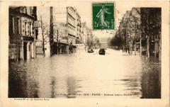 Paris 12e-La Crue de Janvier-Avenue Ledru Rollin à Paris 12e