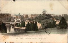 Carte postale ancienne Les Buttes Chaumont - Le Belvédère
                                                                     à Paris 19e
                                