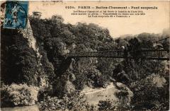 Buttes-Chaumont - Pont suspendu à Paris 19e