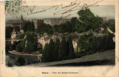 Carte postale ancienne Parc des Buttes Chaumont
                                                                     à Paris 19e
                                