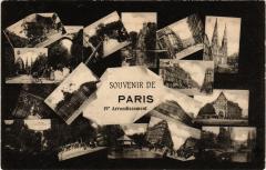Carte postale ancienne Souvenir de Paris - XIXe Arrondissement
                                                                     à Paris 19e
                                