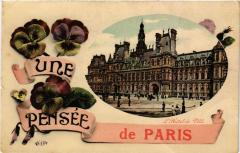 Une pensée de Paris 4e - Hotel de Ville à Paris 4e