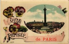 Une pensée de Paris 11e - Place de la Bastille à Paris 11e