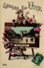 Souvenir de Paris - Avenue du Bois de Boulogne -
																					75016 Paris 16e
																			