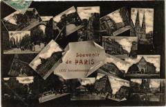 Carte postale ancienne Souvenir de Paris - XIXe Arrondissement
                                                                     à Paris 19e
                                