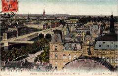 Paris Vue des Sept Ponts prise de Saint-Gervais