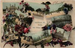 Carte postale ancienne Souvenir de Paris - XVIe Arrondissement
                                                                     à Paris 16e
                                