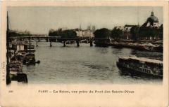 Paris La Seine, vue prise du Pont des Saint-Peres