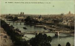 Paris Ile de la Cité, prise du Pavillon de Flore