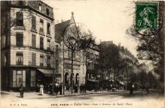 Carte postale ancienne Eglise Saint-Michel - Avenue de Saint-Ouen
                                                                     à Paris 18e
                                