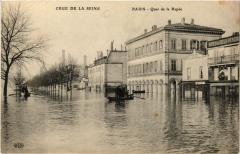 Crue de la Seine - Quai de la Rapée à Paris 12e