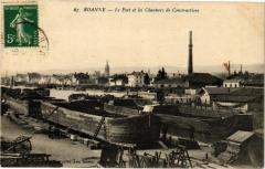 Roanne - Le Port et les Chantiers de Construction à Roanne
