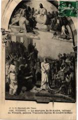 Vienne Le martyre de Saint-Andre tableau de Pillard paintre Viennois à Vienne
