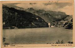 Corps - Barrage pont et lac du Sautet à Corps