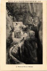 Route de la Grande-Chartreuséen 1838 - Restes du Fort de