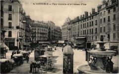 Grenoble - Place Grenette et le Chateau d'Eau à Grenoble
