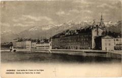 Grenoble - Lesbords de l'Isere et les Alpes - Grenoblo - Bordoj... à Grenoble