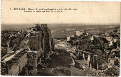 Les Baux-Chemin de ronde conduisant a la tour dite Sarrasine