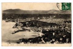 Nice - Panorama pris du mont boron à Nice