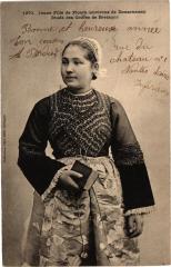 Jeune Fille de Ploare (env. de Douarnenez) Etude des Coiffes... à Douarnenez