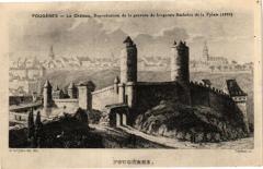 Fougeres-Le Chateau Reproduction de la gravure du fougerais