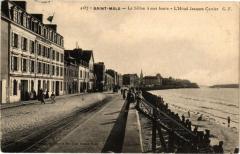Saint-Malo-Le Sillon a mer haute-L'Hotel Jacques Cartier à Saint-Malo