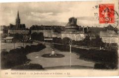 Saint-Malo-Le Jardin du Casino et le Chateau à Saint-Malo