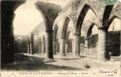 Pointe de Saint-Mathieu-Intérieur de l'Abbaye-Ruines