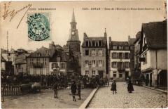 Dinan - Tour de l'Horloge et Place Saint-Sauveur à Dinan