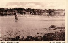 Perros-Guirec - La Plage vue de la Cale à Perros-Guirec