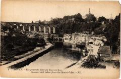 Dinan - Vue générale prise du Saut a l'Ane à Dinan