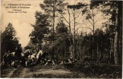 Chasses a Courre en Foret d'Orleans-L'Attaque Chiens mis a la Voie