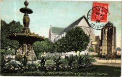 Ed. Aqua 3098 Orleans Square Gambetta et Eglise Saint-Paterne