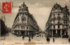 Orleans-Perspective des Rues de la Republique et Bannier