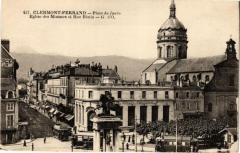 Clermont-Ferrand - Place de Jaude Eglise des Minimes et Rue Blatin à Clermont-Ferrand